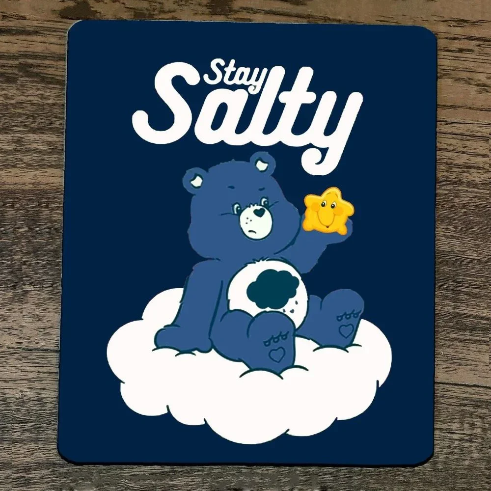 Mouse Pad‎ Stay Salty Grumpy Care Bear